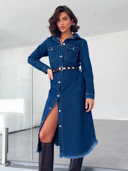 Сукні Dressa бавовна/поліестер/еластан синій