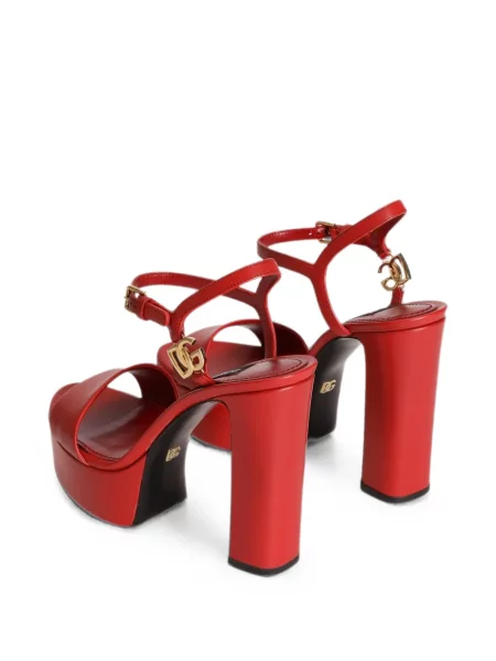 Sandale Dolce & Gabbana cu platformă roșu