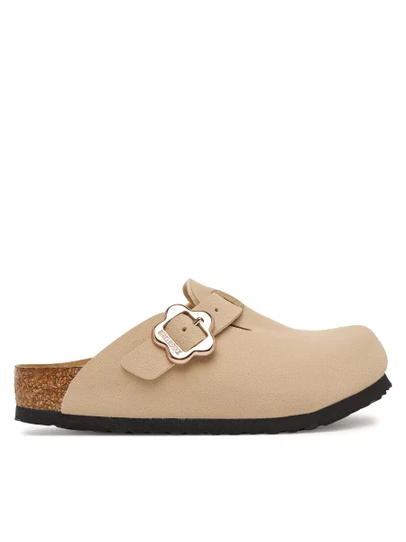Natikače Birkenstock Boston Flower Buckle S bež
