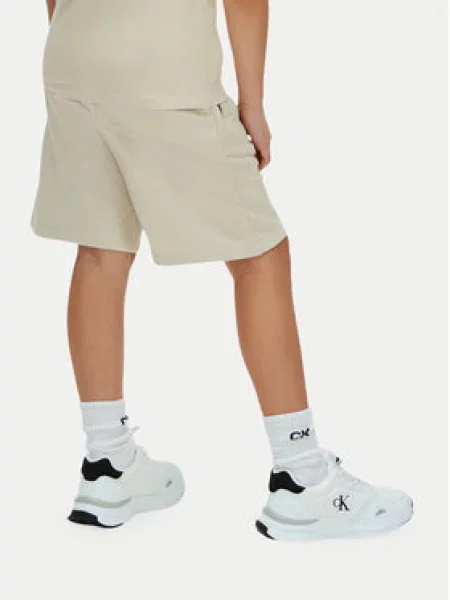 Sportovní kraťasy Calvin Klein Jeans béžové