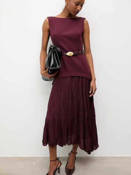 Obleka Answear.LAB bordo