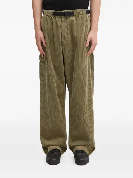 Pantaloni Adidas de catifea cord cu imagine roșu