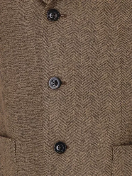 Geacă Boglioli cu model herringbone maro