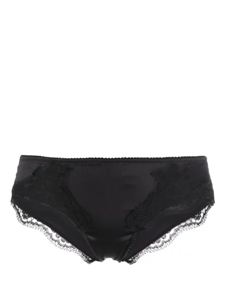 Chiloți Dolce & Gabbana cu model floral din dantelă negru