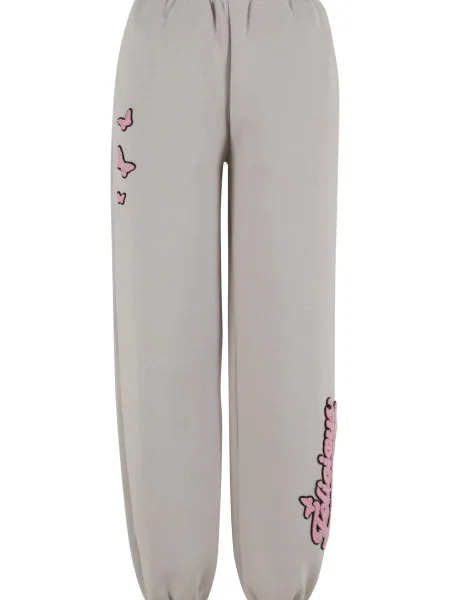 Felicious Pantaloni grej / roz negru