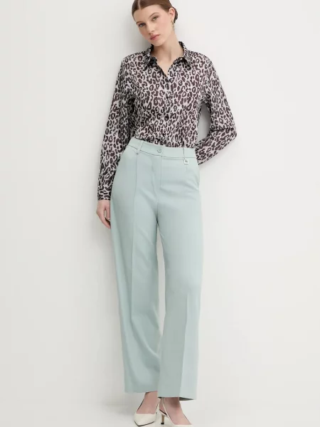 Штани Joop! широкі середня посадка бірюзовий