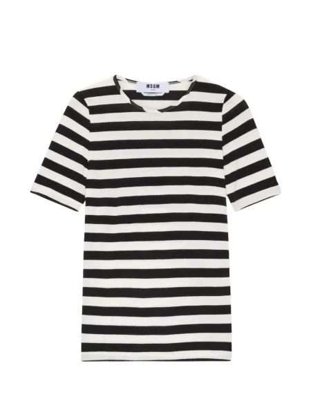 Tricou cu dungi Msgm cu dungi negru