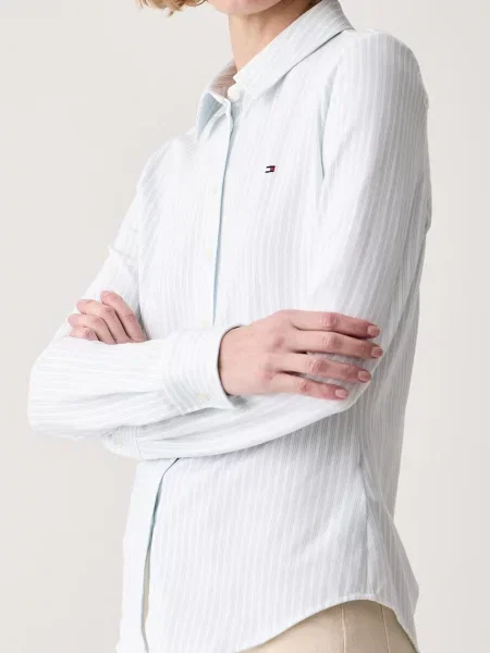 Tommy Hilfiger риза дамска от с бяло