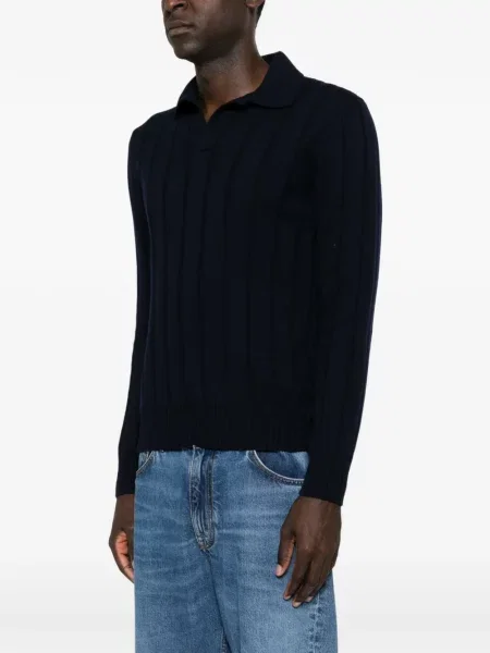 Gulerat tricou polo Gran Sasso albastru