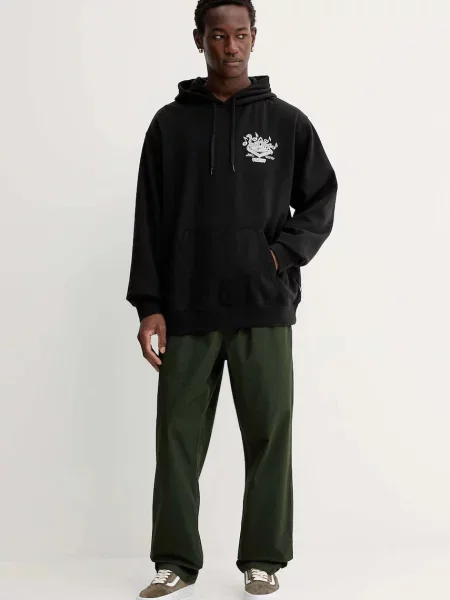 Pulover Vans s kapuco črna