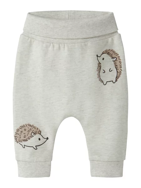 NAME IT Pantaloni NBNOBBAS gri / gri taupe negru