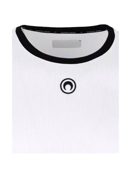 Tricou Marine Serre tricotate alb