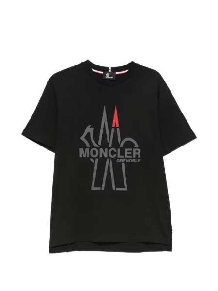 Tricou Moncler Grenoble cu imagine negru