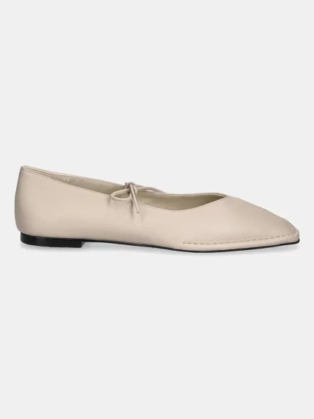 Кожаные балетки Alohas бежевые