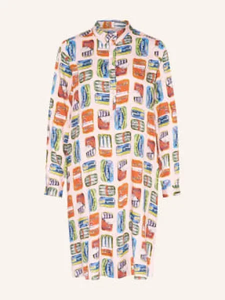 Milano Italy Sukienka Koszulowa blau czerwona