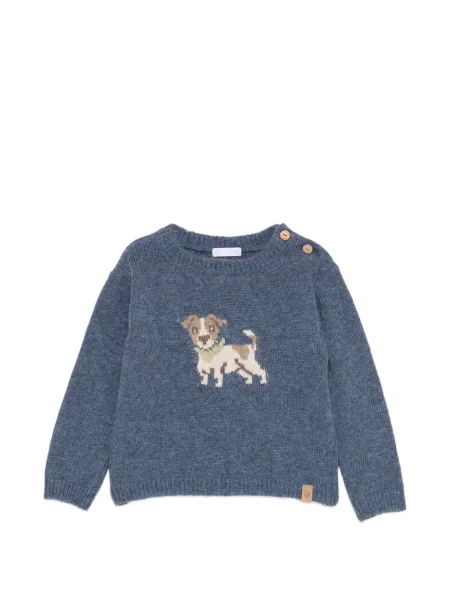 Sweter dziecięcy Laranjinha niebieski