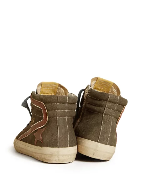 Sneakerși Golden Goose din piele gri