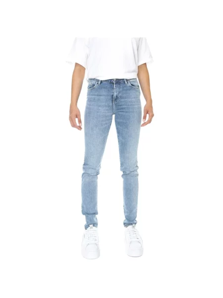 Skinny jeansy skinny Carhartt Wip niebieskie