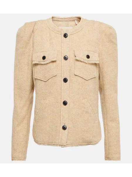 Geacă Marant Etoile de lână bej