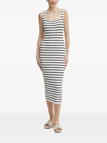Rochie midi Morgan tricotate alb