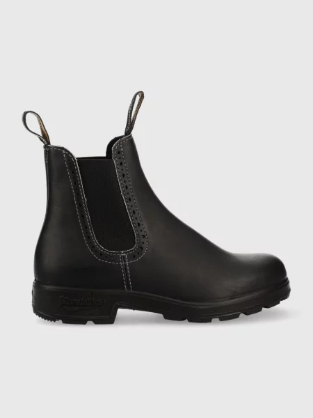 Кожени боти челси Blundstone с равна подметка черно