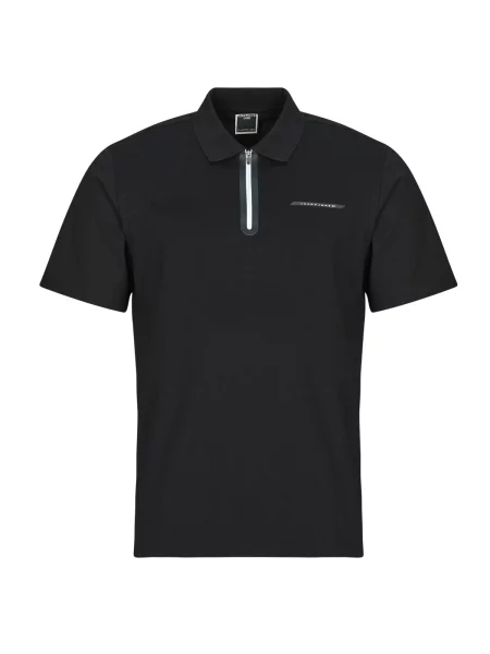 Polo majica Jack & Jones s kratkimi rokavi črna