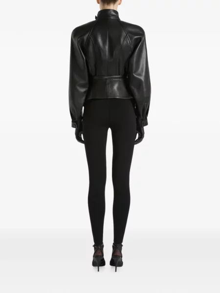 Pantaloni Balmain din jerseu negru
