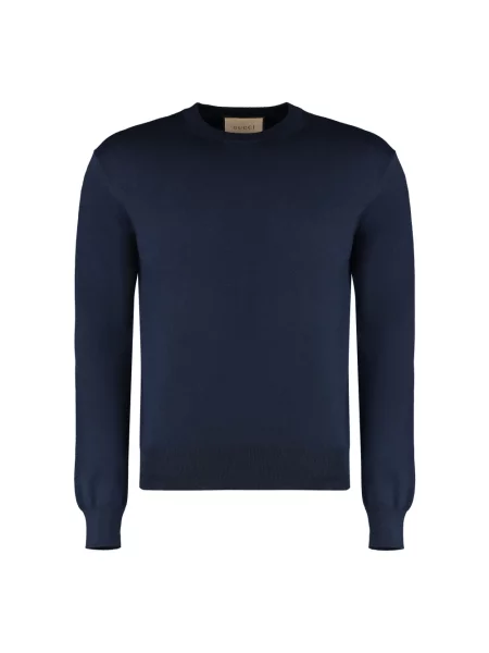 Sweter Gucci wełniany niebieski