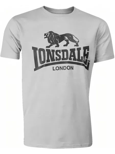 LONSDALE Tricou / negru gri
