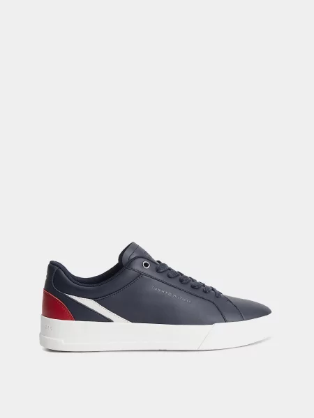 Кожаные кеды Tommy Hilfiger синие