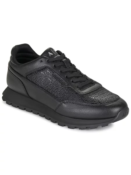 Sneakerși Armani Exchange negru