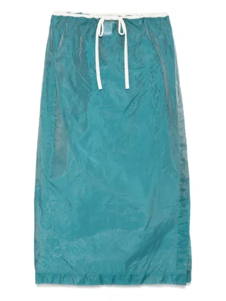 Spódnica midi The M.. do kolan niebieska