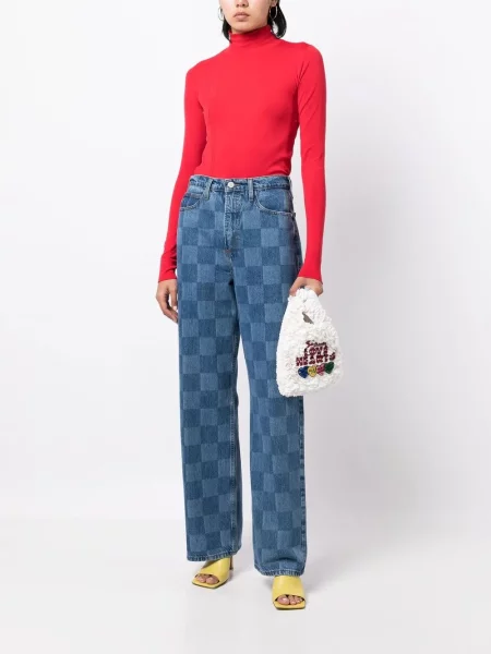 Шопинг чанта Anya Hindmarch бродирана бяло