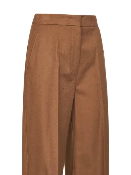 Pantaloni Max Mara de lână maro