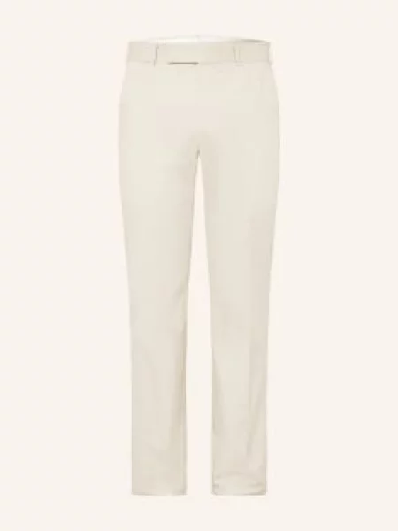 Zegna Kalhoty Slim Fit krémová