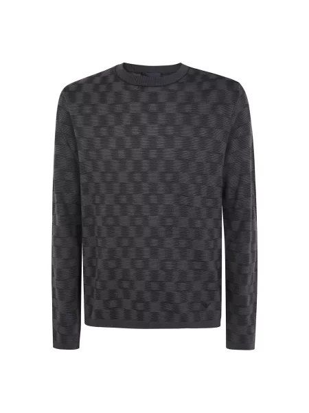 Sweter Emporio Armani brązowy