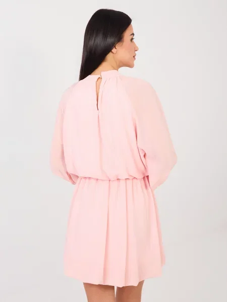 Rochie maxi Rue Paris cu mâneci lungi lungă roz