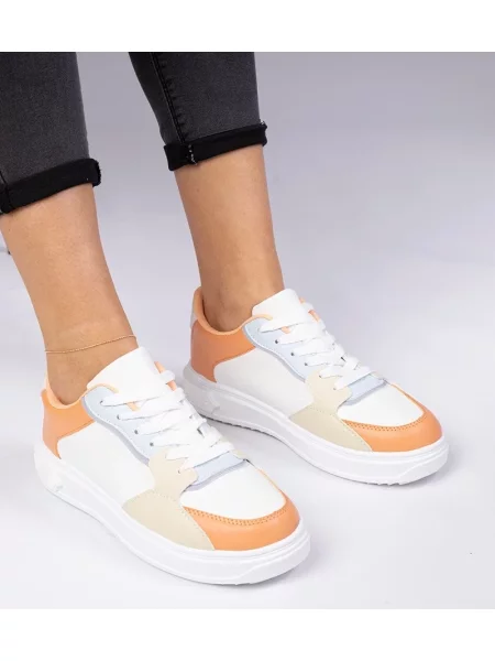 Sneakerși D/ceo din piele alb