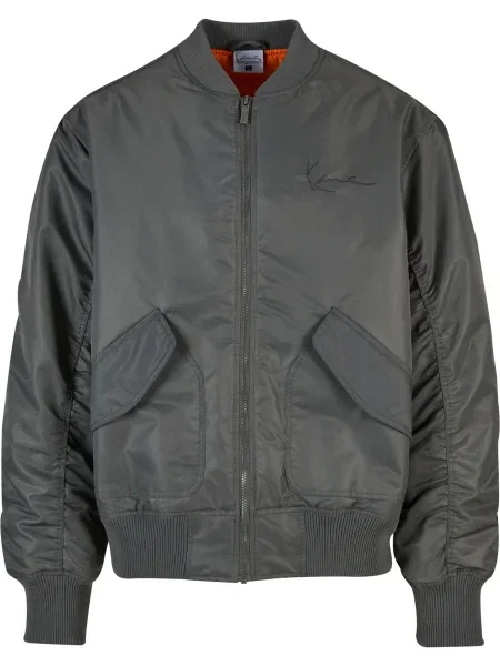 Karl Kani Geacă de primăvară-toamnă Distressed metalic / închis gri