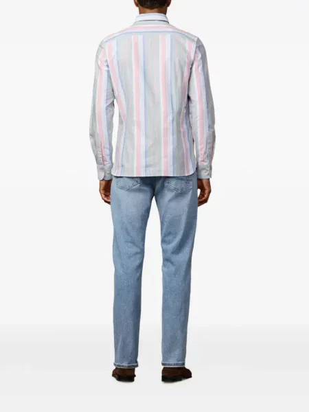 Csíkos twill ing Hackett London zöld