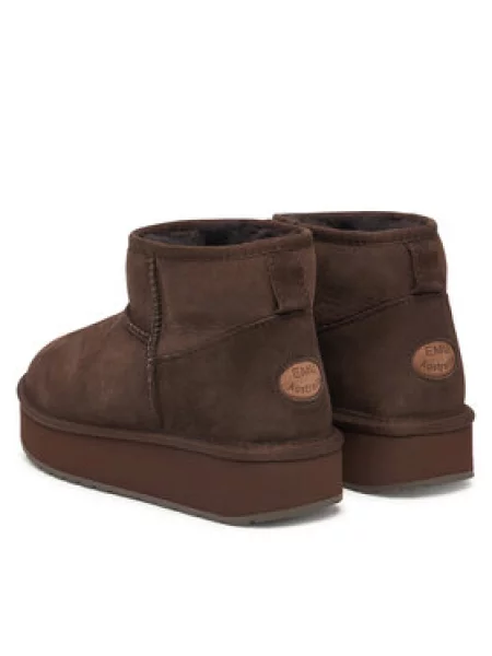Čizme za snijeg EMU Australia Stinger Micro Flatform Tamno smeđa