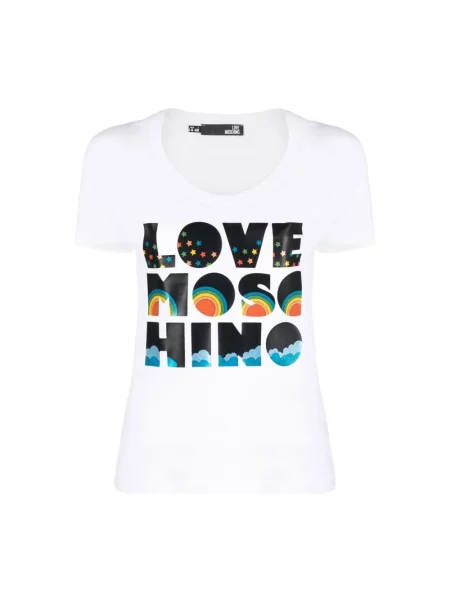 Koszulka Love Moschino z nadrukiem
