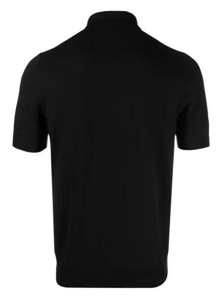 Tricou polo Fileria negru