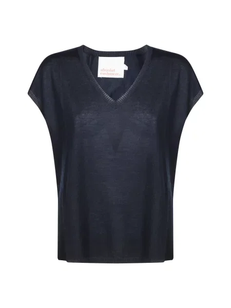 Sweter Absolut Cashmere z kaszmiru elegancki niebieski