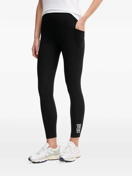 Leggings Dkny cu autograf negru