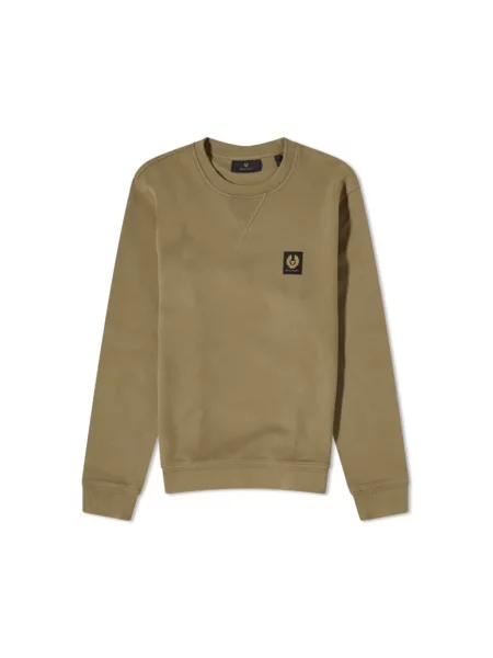 Bluza Belstaff z logo zielona