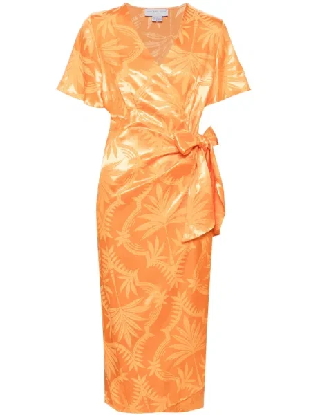 Rochie Never Fully Dressed cu imagine de costum portocaliu