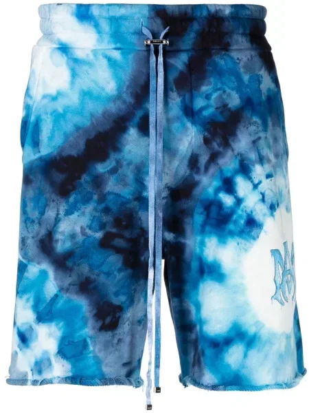 Шорти Amiri с tie-dye ефект връзки синьо