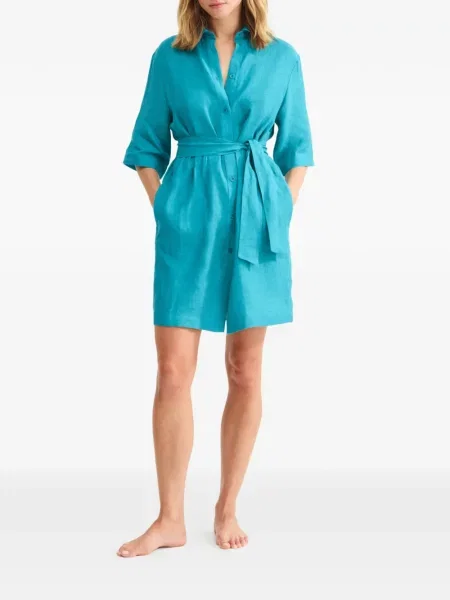 Rochie tip cămașă Eres de costum albastru