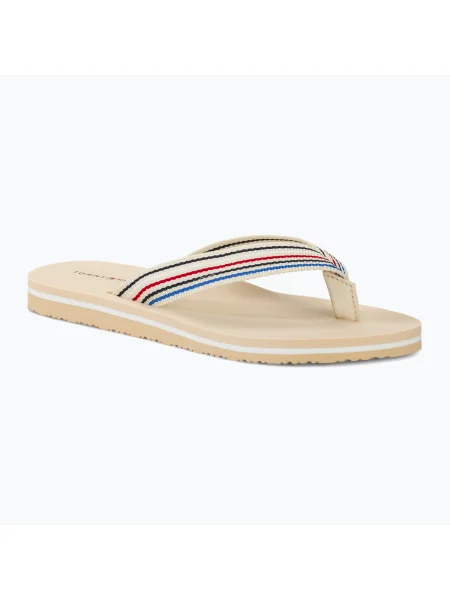 Tommy Hilfiger Stripes Beach Sandal calico джапанки за жени бежово